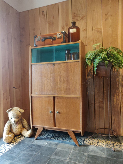 Vintage secretaire/klepkast