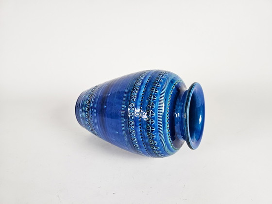 Image 1 of Bitossi - Aldo Londi - Rimini Blue - Flavio Montelupo - belly vase - signed - 3rd quarter 20th century