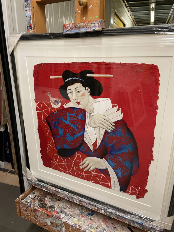 Image 1 of Ada Breedveld “conversation” - geisha - silkscreen