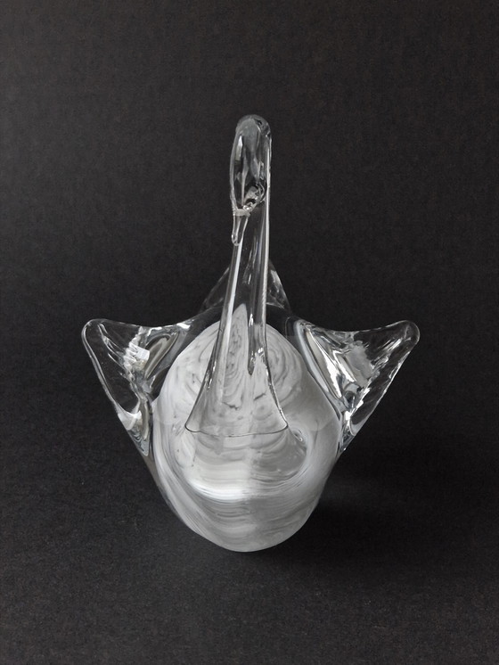 Image 1 of Hovmantorp (Sweden) - Glass sculpture swan