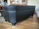 Josef Hoffmann Palais Stoclet sofa in black leather