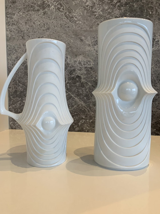 Image 1 of 2x Royal Porzellan Bavaria KPM Swing vases