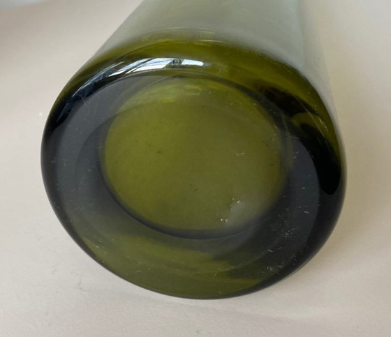 Image 1 of Wreszniak Glassworks - Two large green glass vases