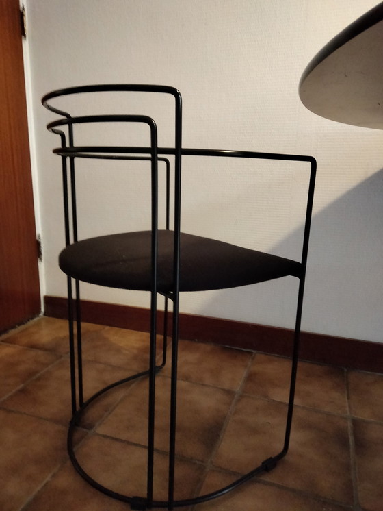 Image 1 of Chaises de salle à manger en fil d'acier, 4 pièces