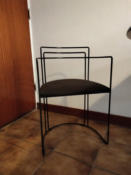 Image 1 of Chaises de salle à manger en fil d'acier, 4 pièces