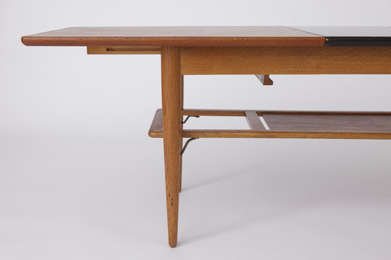 Image 1 of Danish extendable teak coffee table