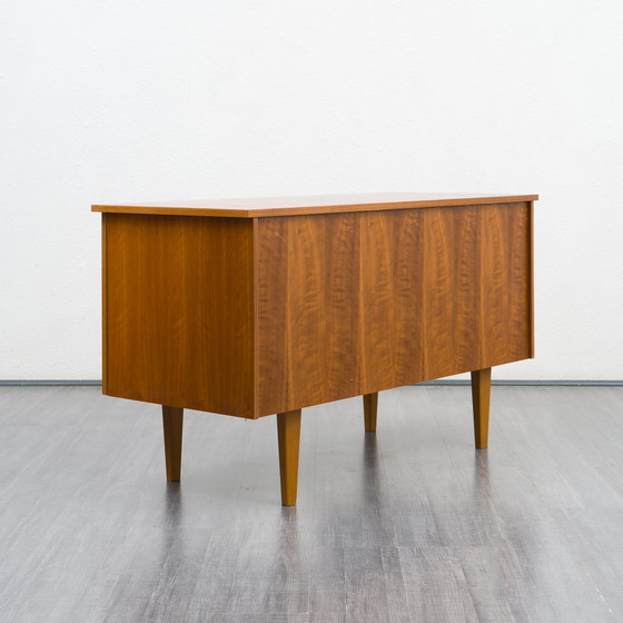 Image 1 of 1960s walnut desk, restored