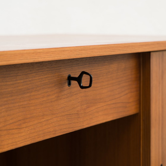 Image 1 of 1960s walnut desk, restored