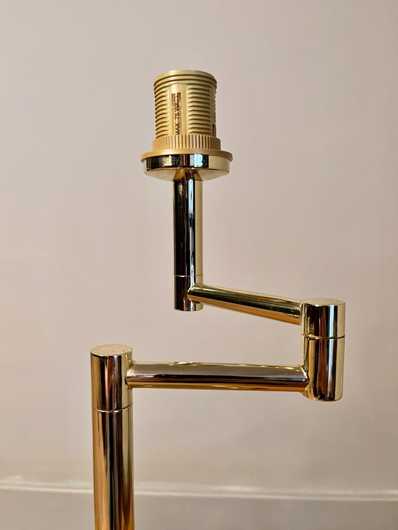 Image 1 of Sölken brass desk / Hollywood Regency table lamp