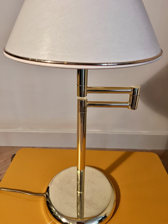 Image 1 of Sölken brass desk / Hollywood Regency table lamp