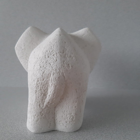 Image 1 of Orhan Otay - Robust elephant in white chamotte clay