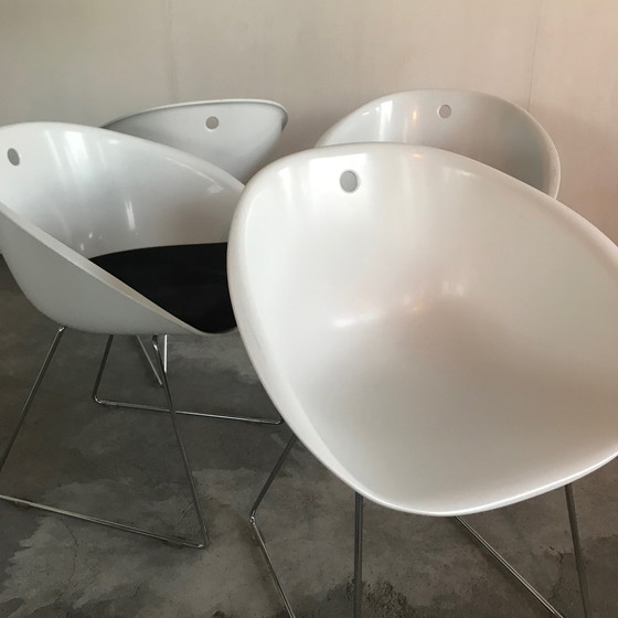 Image 1 of 4x Pedrali chairs by Marco Pocci & Claudio Dondoli