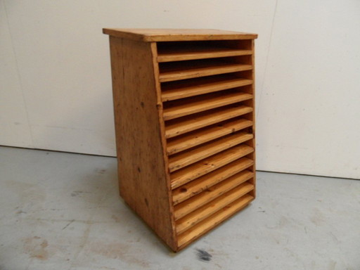 Vintage Pine File Cabinet