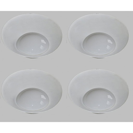 Set of 4 vintage "Airport" wall lamps by Vilhelm Lauritzen for Louis Poulsen