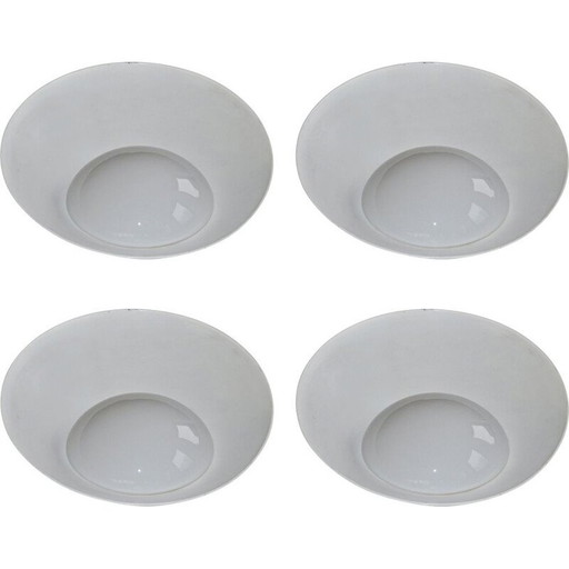 Set of 4 vintage "Airport" wall lamps by Vilhelm Lauritzen for Louis Poulsen