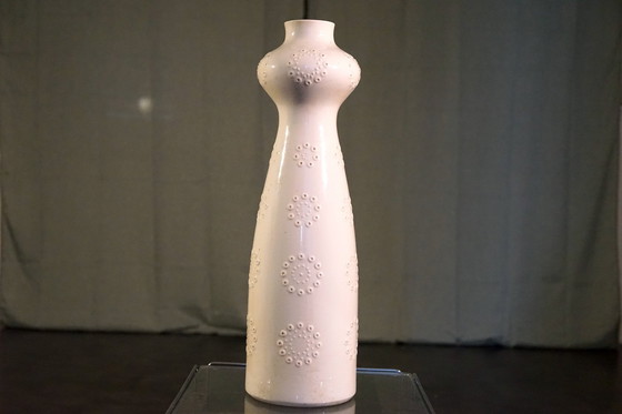 Image 1 of White floor vase by Ludwig Zepner, Germany, 1960s