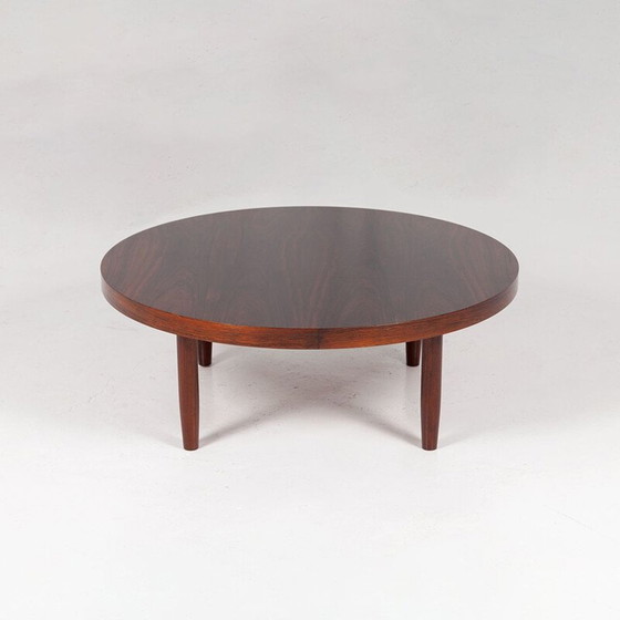 Image 1 of Vintage round rosewood coffee table, Denmark 1960