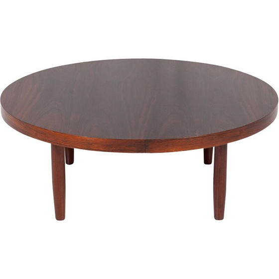 Image 1 of Vintage round rosewood coffee table, Denmark 1960