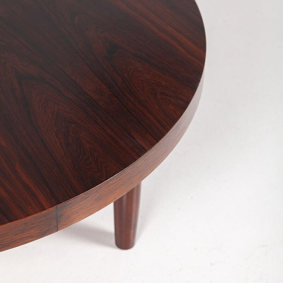 Image 1 of Vintage round rosewood coffee table, Denmark 1960