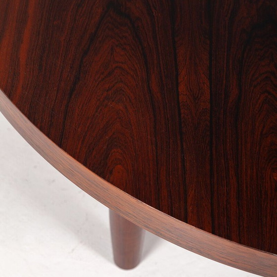 Image 1 of Vintage round rosewood coffee table, Denmark 1960