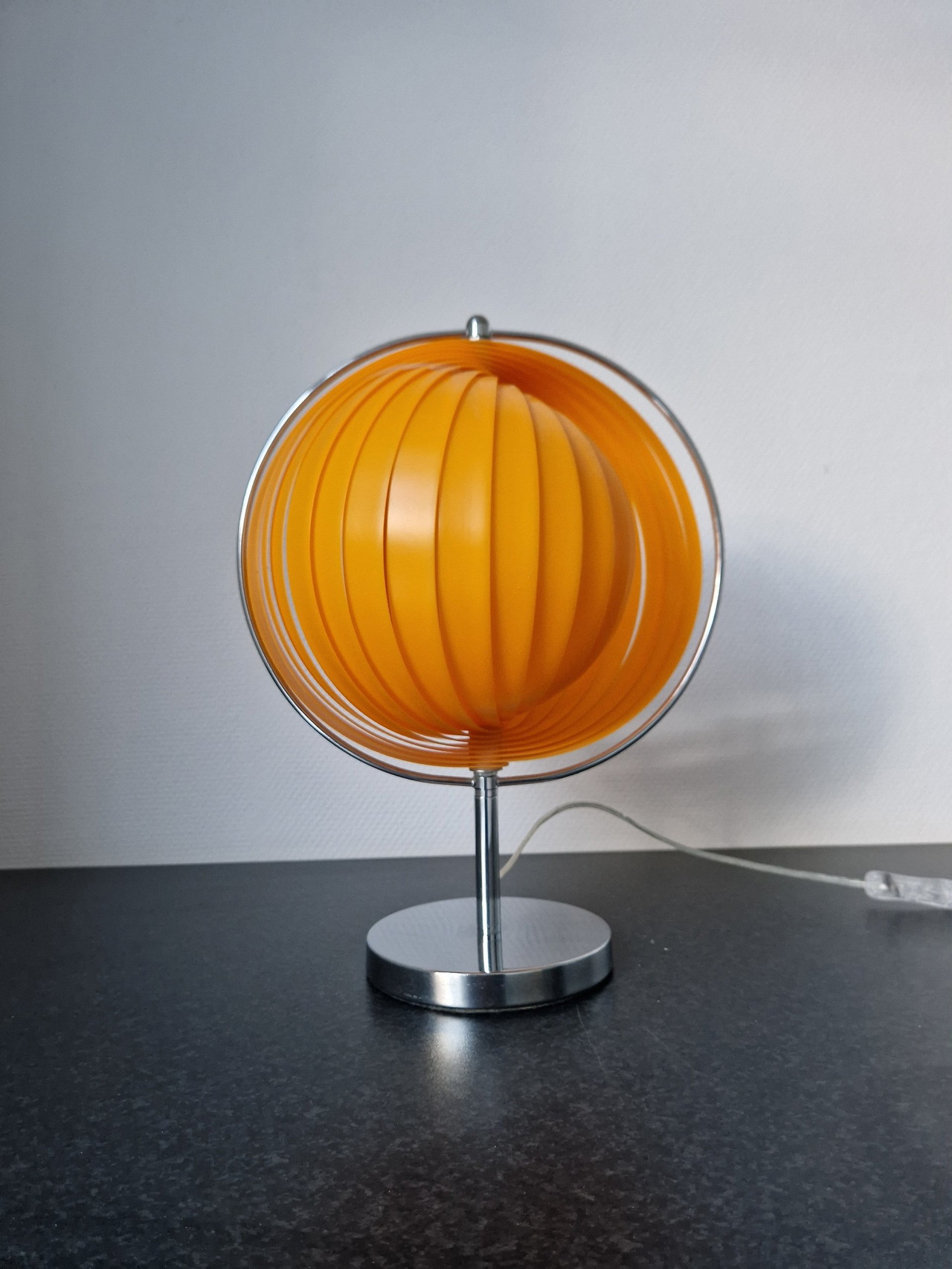 Table Lamp Moon Slats Eclipse Design Vintage Kare 245 Whoppah