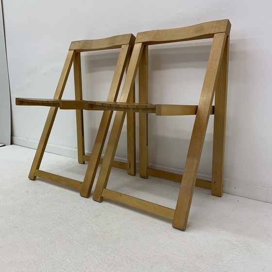 Image 1 of Set of 2 Aldo Jacober for Alberto Bazzani folding chairs, 1960’s