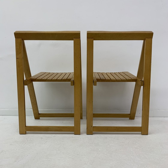 Image 1 of Set of 2 Aldo Jacober for Alberto Bazzani folding chairs, 1960’s