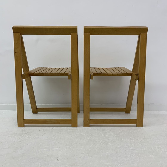 Image 1 of Set of 2 Aldo Jacober for Alberto Bazzani folding chairs, 1960’s