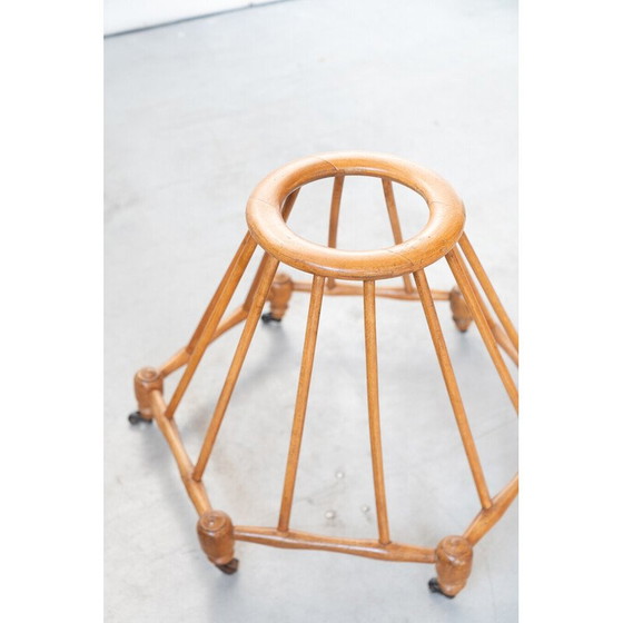 Image 1 of Vintage beechwood baby walker, 1940s-1950s