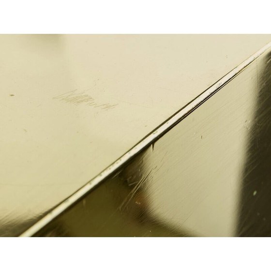 Image 1 of Vintage bar in black lacquer and brass by J.C. Mahey for Romeo Paris, 1970s