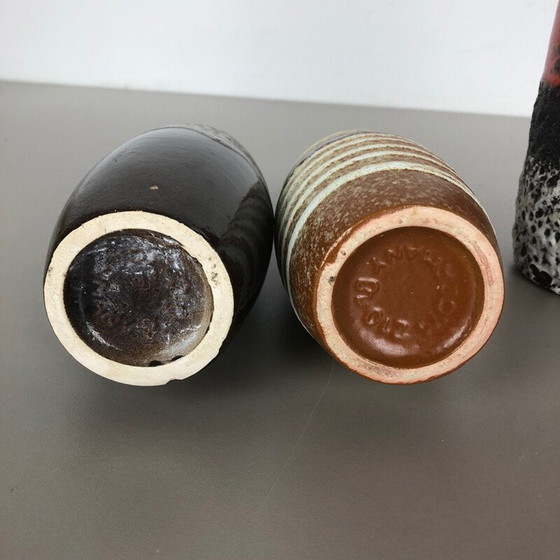 Image 1 of Set of 4 vintage ceramic floor vases by Zöller and Born, Germany 1950