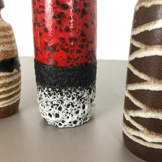 Image 1 of Set of 4 vintage ceramic floor vases by Zöller and Born, Germany 1950