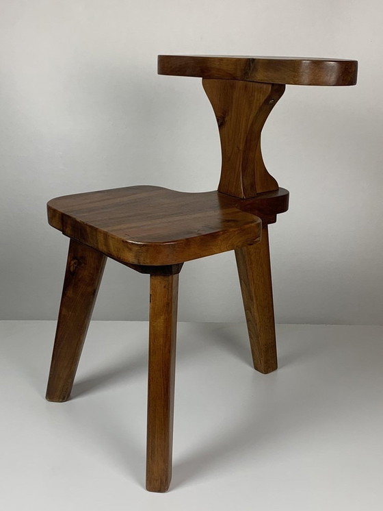 Image 1 of Brutalist Conversation Tripod Side Chair, 1950s