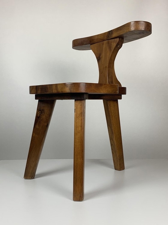 Image 1 of Brutalist Conversation Tripod Side Chair, 1950s