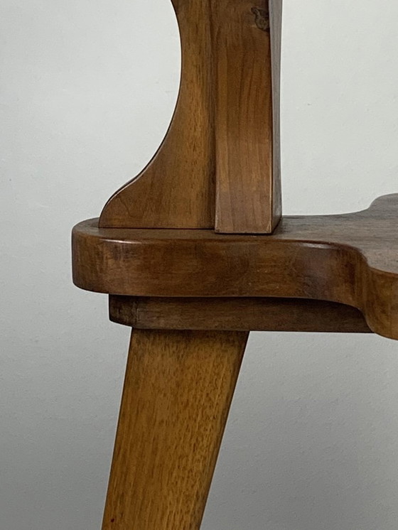 Image 1 of Brutalist Conversation Tripod Side Chair, 1950s