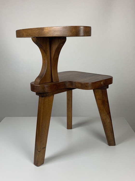 Image 1 of Brutalist Conversation Tripod Side Chair, 1950s