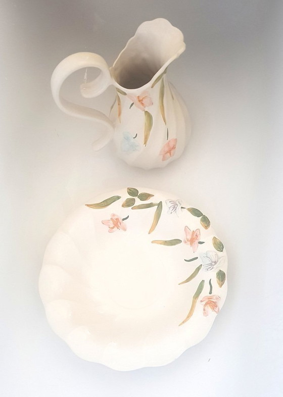 Image 1 of 2X Wash Set With Bowl And Pitcher, 1960S