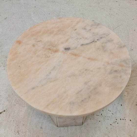 Image 1 of Pair of vintage Italian marble side tables, 1980s