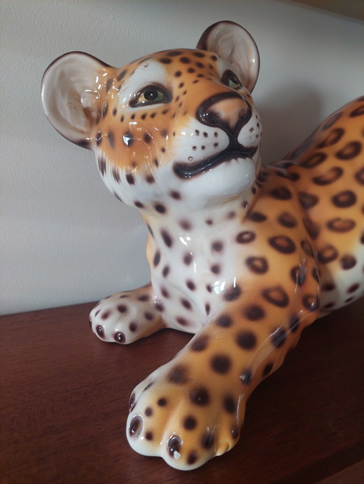 Italian hand painted Leopard