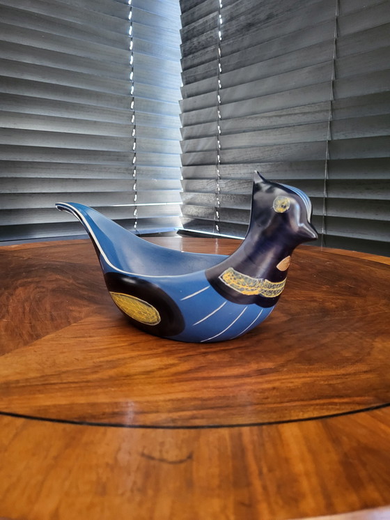 Image 1 of Swedish design bowl in shape of bird, Kurt Nilsson for Jie Gantoft, ceramic, 1950s