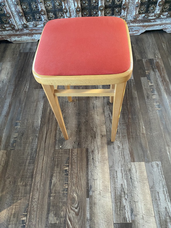 Image 1 of Tabourets de cuisine vintage en hêtre Ben Centa