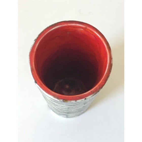 Image 1 of Vintage ceramic scroll vase, 1960