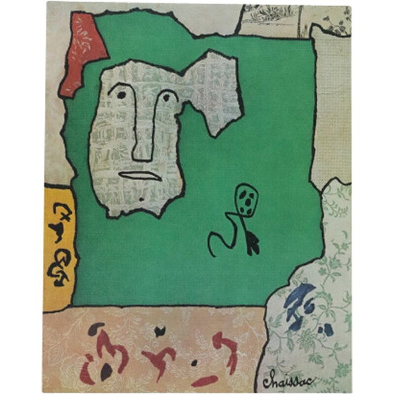 Image 1 of Vintage lithographic print by Gaston Chaissac, 1960s