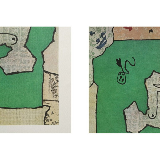 Image 1 of Vintage lithographic print by Gaston Chaissac, 1960s