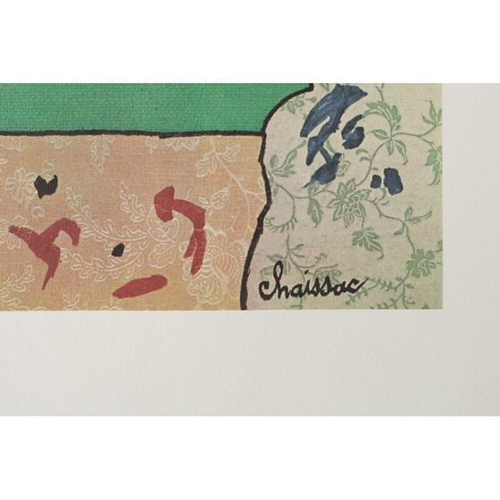 Image 1 of Vintage lithographic print by Gaston Chaissac, 1960s