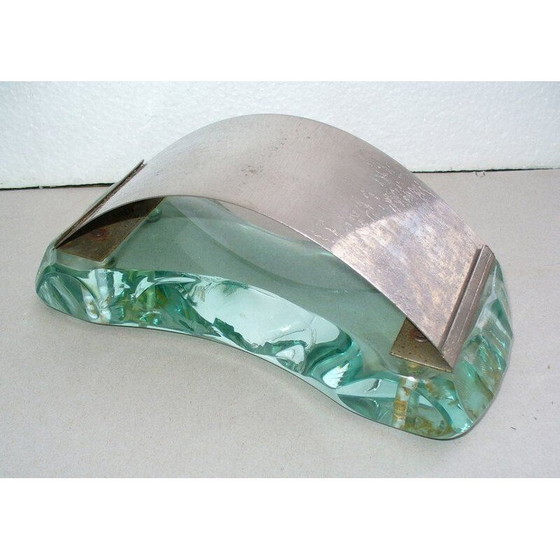 Image 1 of Crystal vintage set for desk by Pietro Chiesa for Fontana Arte, 1930s