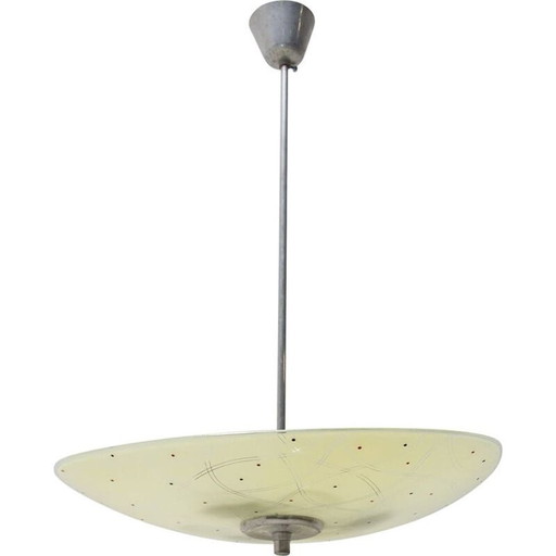 Vintage glass suspension, Czechoslovakia 1960