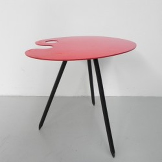 Image 1 of Table d'appoint Palette du peintre Bois Manu par Lucien de Roeck - 1958