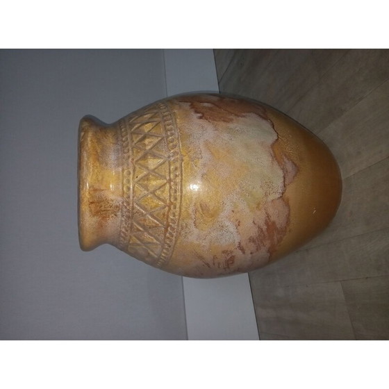 Image 1 of Vintage art deco varnished glass jar, 1930