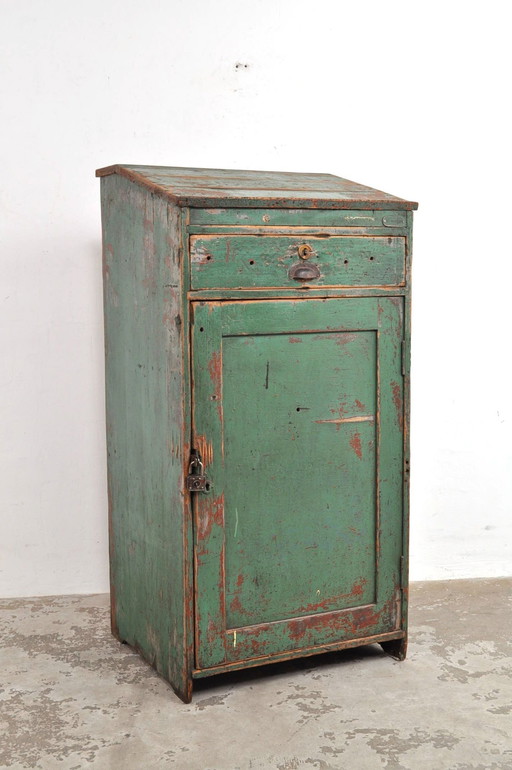 Vintage Wooden Cabinet Or Lectern, 1950s